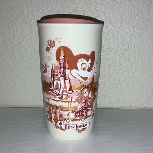 Disney Starbucks Travel Tumbler - 50th Anniversary Vault - Magic Kingdom - Picture 3 of 6